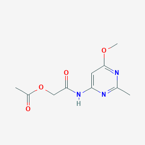 2-((6-Methoxy-2-methylpyrimidin-4-yl)amino)-2-oxoethyl acetate