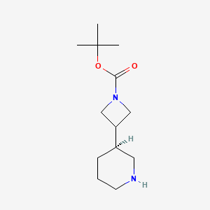 molecular formula C13H24N2O2 B12941000 tert-Butyl (S)-3-(piperidin-3-yl)azetidine-1-carboxylate 