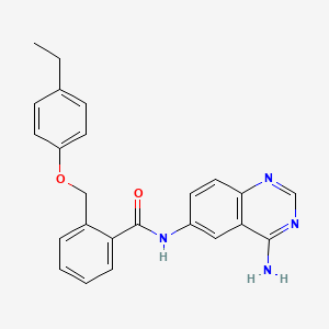 Benzamide, N-(4-amino-6-quinazolinyl)-2-[(4-ethylphenoxy)methyl]-