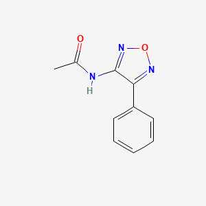 molecular formula C10H9N3O2 B12941064 N-(4-phenyl-1,2,5-oxadiazol-3-yl)acetamide CAS No. 10349-15-2