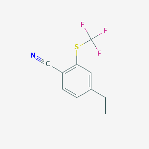 4-Ethyl-2-((trifluoromethyl)thio)benzonitrile