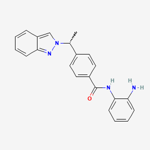 N-(2-Aminophenyl)-4-[(1R)-1-(2H-indazol-2-yl)ethyl]benzamide