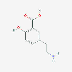 B1294108 5-(2-Aminoethyl)-2-hydroxybenzoic acid CAS No. 4900-26-9