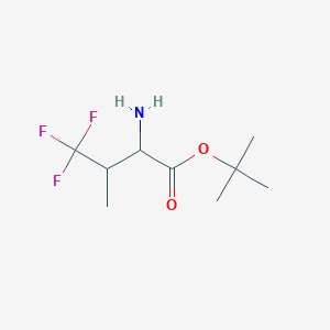 tert-Butyl 2-amino-4,4,4-trifluoro-3-methylbutanoate