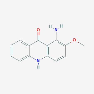 molecular formula C14H12N2O2 B12941093 1-Amino-2-methoxyacridin-9(10H)-one CAS No. 89974-91-4