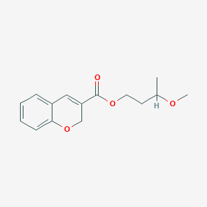 molecular formula C15H18O4 B12941100 3-Methoxybutyl 2H-chromene-3-carboxylate 