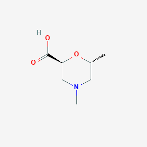 (2S,6R)-4,6-Dimethylmorpholine-2-carboxylic acid