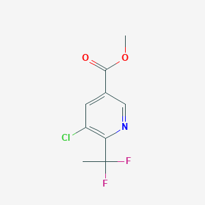 Methyl 5-chloro-6-(1,1-difluoroethyl)nicotinate