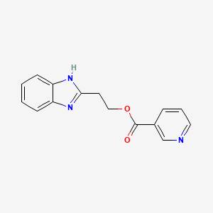 2-(1H-Benzimidazol-2-yl)ethyl pyridine-3-carboxylate