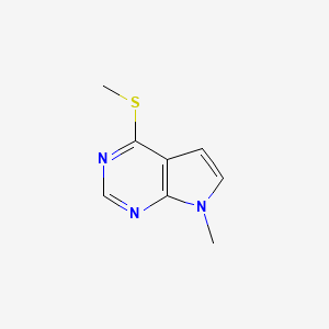 7-Methyl-4-(methylsulfanyl)-7H-pyrrolo[2,3-d]pyrimidine