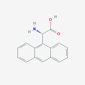 molecular formula C16H13NO2 B12941142 (S)-2-Amino-2-(anthracen-9-yl)acetic acid 