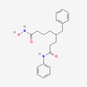 molecular formula C21H26N2O3 B12941154 4-Benzyl-N8-hydroxy-N1-phenyloctanediamide 