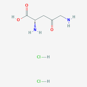 (S)-2,5-Diamino-4-oxopentanoic acid dihydrochloride