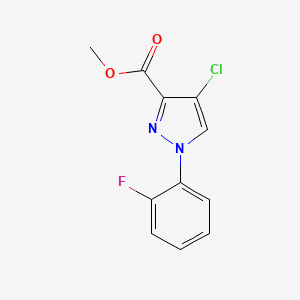 Methyl 4-chloro-1-(2-fluorophenyl)-1H-pyrazole-3-carboxylate