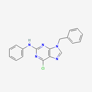 9-Benzyl-6-chloro-N-phenyl-9H-purin-2-amine