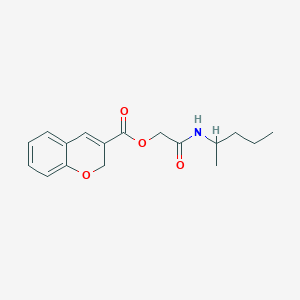 2-Oxo-2-(pentan-2-ylamino)ethyl 2H-chromene-3-carboxylate