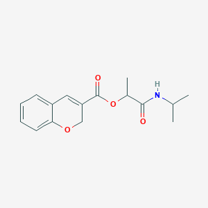 1-(Isopropylamino)-1-oxopropan-2-yl 2H-chromene-3-carboxylate