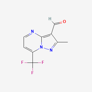 molecular formula C9H6F3N3O B1294126 2-Methyl-7-(trifluoromethyl)pyrazolo[1,5-a]pyrimidine-3-carbaldehyde CAS No. 949321-50-0
