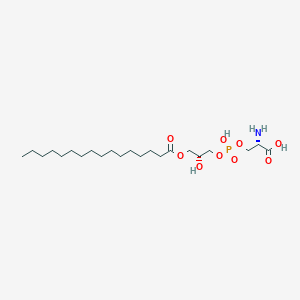 molecular formula C22H44NO9P B12941274 1-Hexadecanoyl-sn-glycero-3-phosphoserine CAS No. 116947-34-3