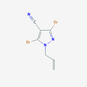 1-Allyl-3,5-dibromo-1H-pyrazole-4-carbonitrile