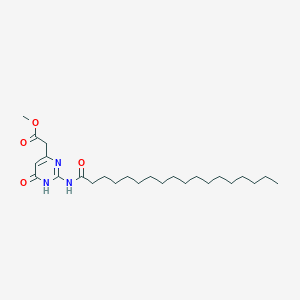 Methyl 2-(6-oxo-2-stearamido-1,6-dihydropyrimidin-4-yl)acetate