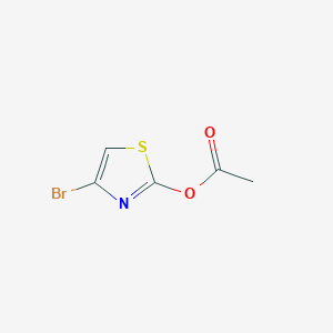 molecular formula C5H4BrNO2S B12941350 4-Bromothiazol-2-yl acetate 