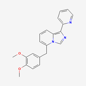 5-[(3,4-Dimethoxyphenyl)methyl]-1-(pyridin-2-yl)imidazo[1,5-a]pyridine