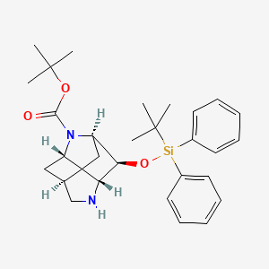 tert-Butyl (2R,3S,3aR,6S,7aS)-3-((tert-butyldiphenylsilyl)oxy)octahydro-1H-2,6-methanopyrrolo[3,2-b]pyridine-1-carboxylate