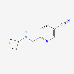 6-((Thietan-3-ylamino)methyl)nicotinonitrile