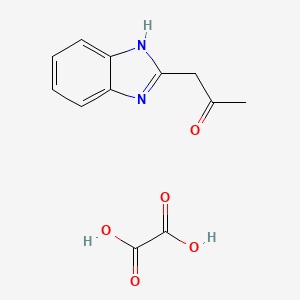 molecular formula C12H12N2O5 B12941433 1-(1H-Benzo[d]imidazol-2-yl)propan-2-one oxalate CAS No. 6961-13-3