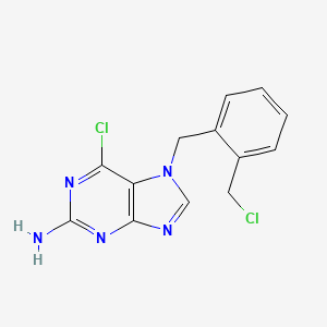 6-Chloro-7-{[2-(chloromethyl)phenyl]methyl}-7H-purin-2-amine