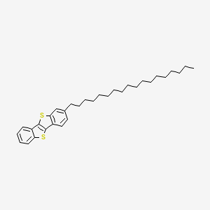 molecular formula C32H44S2 B12941498 2-Octadecylbenzo[b]benzo[4,5]thieno[2,3-d]thiophene 