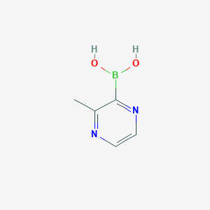 molecular formula C5H7BN2O2 B12941553 (3-Methylpyrazin-2-yl)boronic acid 