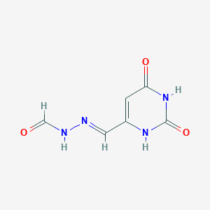 N'-((2,6-Dioxo-1,2,3,6-tetrahydropyrimidin-4-yl)methylene)formohydrazide