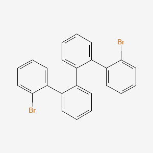 molecular formula C24H16Br2 B12941605 1-bromo-2-[2-[2-(2-bromophenyl)phenyl]phenyl]benzene 