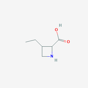 molecular formula C6H11NO2 B12941612 3-Ethylazetidine-2-carboxylic acid 