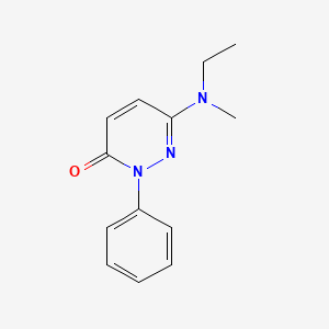 molecular formula C13H15N3O B12941633 3(2H)-Pyridazinone, 6-(ethylmethylamino)-2-phenyl- CAS No. 35451-63-9