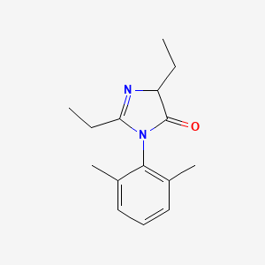 molecular formula C15H20N2O B12941692 3-(2,6-Dimethylphenyl)-2,5-diethyl-3,5-dihydro-4H-imidazol-4-one CAS No. 64226-25-1