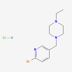 1-((6-Bromopyridin-3-yl)methyl)-4-ethylpiperazine hydrochloride