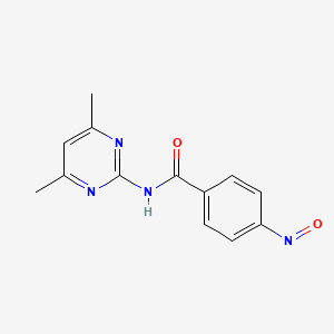 molecular formula C13H12N4O2 B12941711 N-(4,6-Dimethylpyrimidin-2-yl)-4-nitrosobenzamide CAS No. 867017-41-2