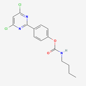 4-(4,6-Dichloropyrimidin-2-yl)phenyl butylcarbamate