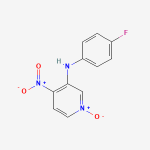 3-((4-Fluorophenyl)amino)-4-nitropyridine 1-oxide