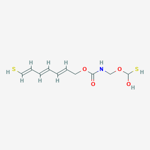 7-Mercaptohepta-2,4,6-trien-1-yl ((hydroxy(mercapto)methoxy)methyl)carbamate