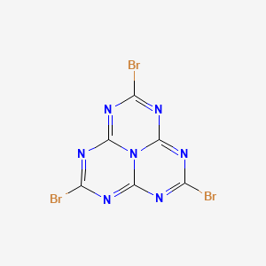 molecular formula C6Br3N7 B12941801 2,5,8-Tribromo-1,3,3a1,4,6,7,9-heptaazaphenalene 