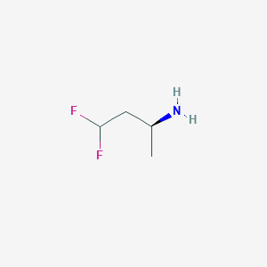 molecular formula C4H9F2N B12941826 (S)-4,4-Difluorobutan-2-amine 