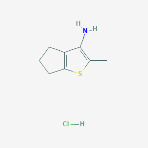 2-Methyl-5,6-dihydro-4H-cyclopenta[b]thiophen-3-amine hydrochloride