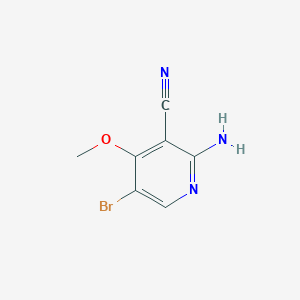 B1294184 2-Amino-5-bromo-4-methoxynicotinonitrile CAS No. 951884-75-6
