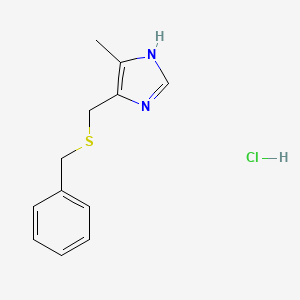 1H-Imidazole, 4-methyl-5-(((phenylmethyl)thio)methyl)-, monohydrochloride