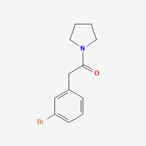 molecular formula C12H14BrNO B1294185 2-(3-Bromophenyl)-1-(pyrrolidin-1-yl)ethanone CAS No. 951884-73-4