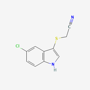 [(5-Chloro-1H-indol-3-yl)sulfanyl]acetonitrile